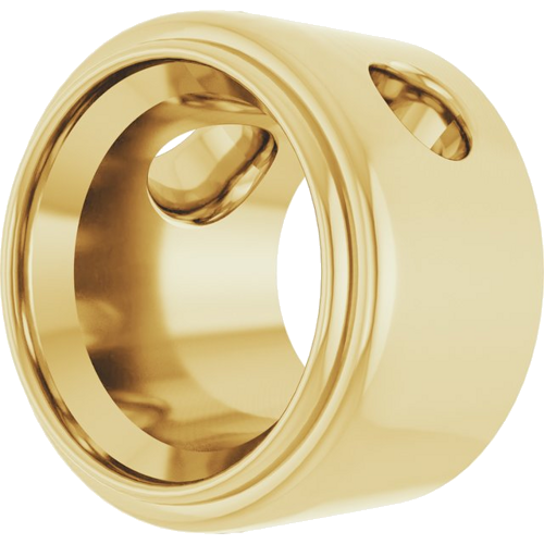 Pakabukas „Bezel-Set Solitaire“ 14k yellow gold Round 8mm (2)
