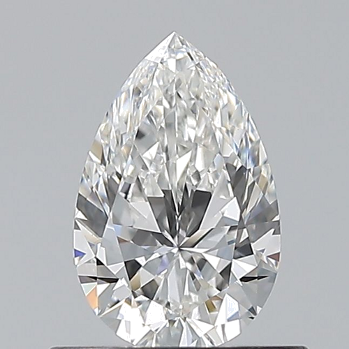 0.6 carat F-VS1 Natūralus Pear Deimantas (1)