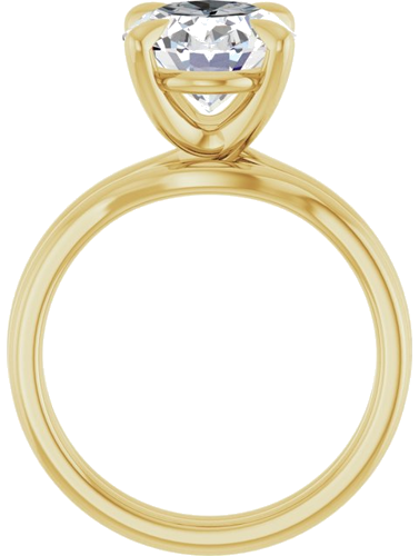 Sužadėtuvių Žiedas 14k yellow gold Oval 11mm x 9mm (7)