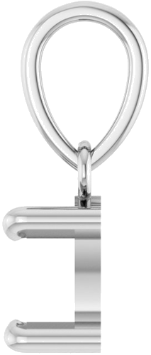 Pakabukas „Solitaire“ 14k white gold Pear 6mm x 4mm (3)