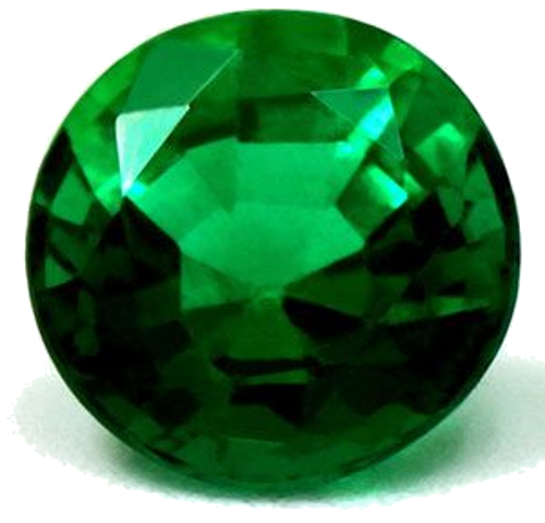 0.73 carat GREEN Round Smaragdas (1)
