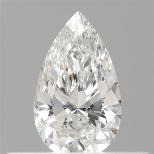 0.3 carat E-VVS1 Natūralus Pear Deimantas (1)