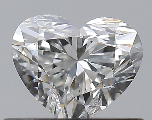 0.47 carat F-VS2 Natūralus Heart Deimantas (1)