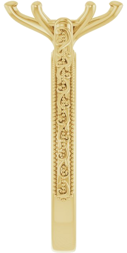 Sužadėtuvių Žiedas „Solitaire Sculptural“ 10k yellow gold Marquise 10mm x 5mm (4)