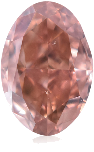 0.2 carat Fancy Intense Orangey Pink-VS1 Natūralus Oval Deimantas (1)