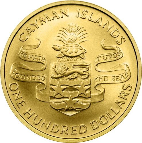 1974 Cayman Islands Winston Churchill $100 gold coin (2)