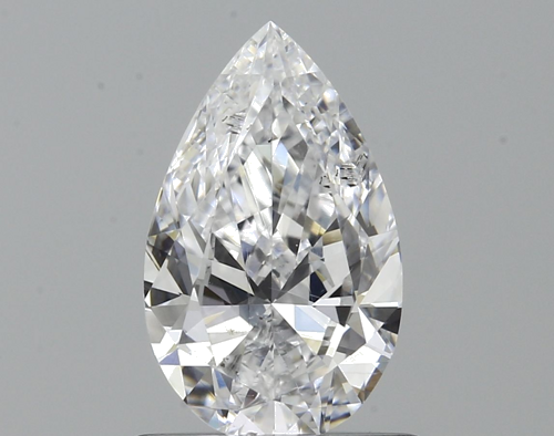 0.7 carat D-SI2 Natūralus Pear Deimantas (1)