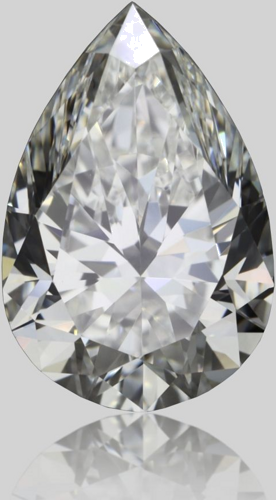 0.8 carat G-VVS1 Natūralus Pear Deimantas (1)