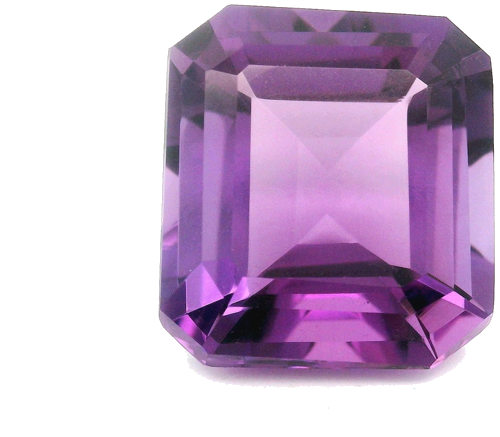 7.58 carat PURPLE STEP cut Octagonal Amethyst (1)