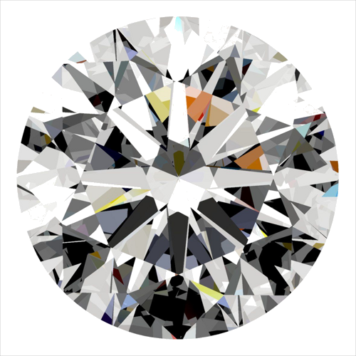 0.3 carat F-VVS1 Excellent cut Natūralus Round Deimantas (1)