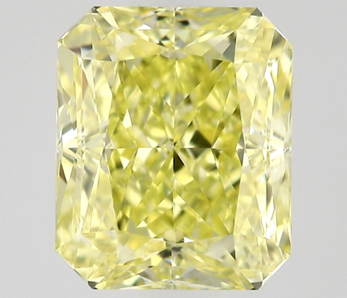 0.6 carat Fancy Intense Yellow-VS2 Natūralus Radiant Deimantas (1)