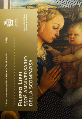 2019 Sanmarīno Filipo Lipi 2 eiro monēta (4)