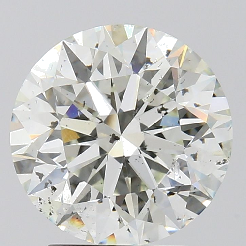 3.01 carat H-SI2 Excellent cut Natūralus Round Deimantas (1)