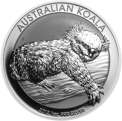 2012 Koala Austrālija 1 oz sudraba monēta (1)
