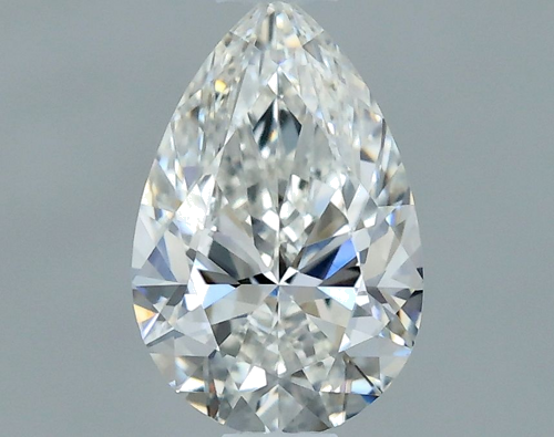 0.5 carat G-VVS2 Natūralus Pear Deimantas (1)