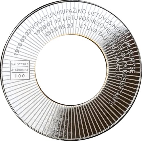 2018 Lietuva Diplomatija 5 eurų sidabrinė moneta (2)