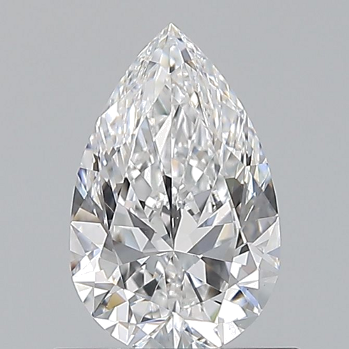 0.7 carat D-VS1 Natūralus Pear Deimantas (1)