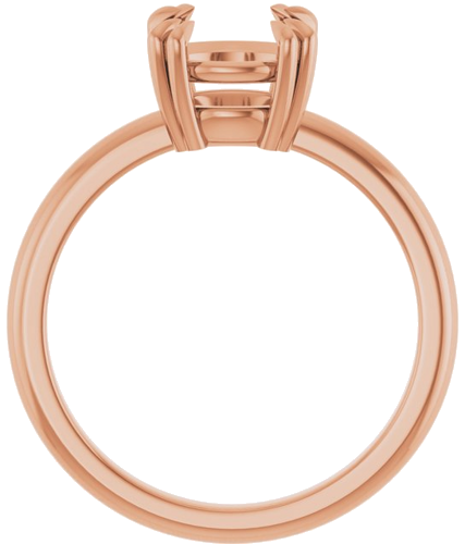 Sužadėtuvių Žiedas „Double Claw-Prong Solitaire“ 14k rose gold Round 8mm (2)