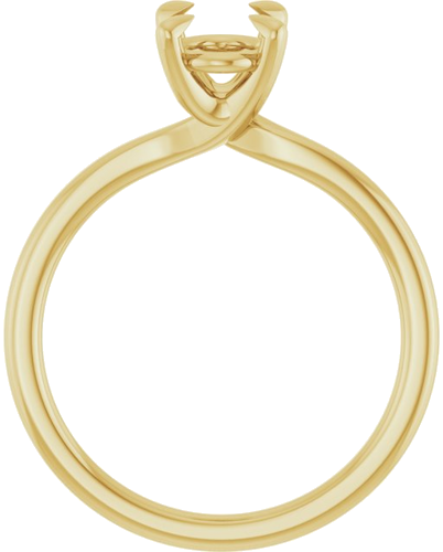 Sužadėtuvių Žiedas 14k yellow gold Oval 8mm x 6mm (2)