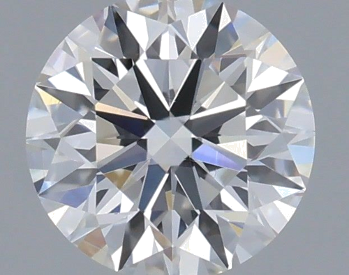 0.41 carat F-VVS2 Excellent cut Natūralus Round Deimantas (1)