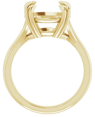 Sužadėtuvių Žiedas „Solitaire“ 585 Geltonojo Aukso Round 12mm (2)