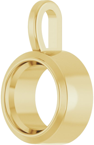 Pakabukas „Solitaire“ 14k yellow gold Round 9mm (2)