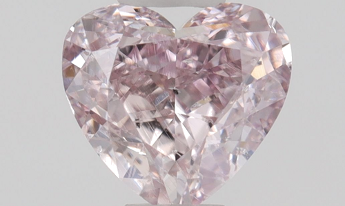 0.4 carat Fancy Intense Pink-SI2 Natūralus Heart Deimantas (1)