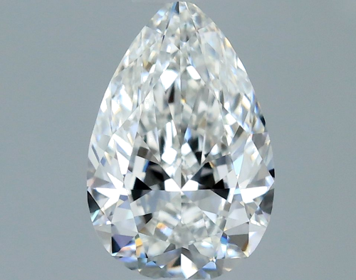 0.4 carat F-VVS2 Natūralus Pear Deimantas (1)