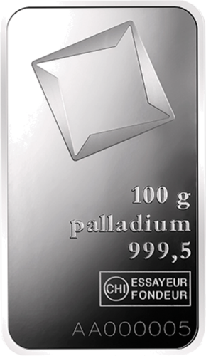 100 g Palladium Bar .995 Valcambi (1)