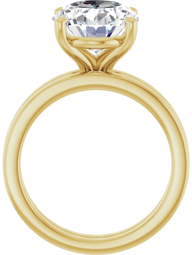 Sužadėtuvių Žiedas „Solitaire“ 14k yellow gold Oval 12mm x 10mm (7)