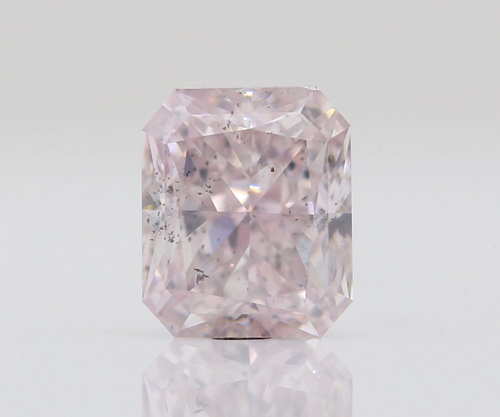 0.3 carat Fancy Light Pink-SI2 Natūralus Radiant Deimantas (1)