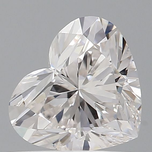 0.59 carat H-VVS1 Natūralus Heart Deimantas (1)