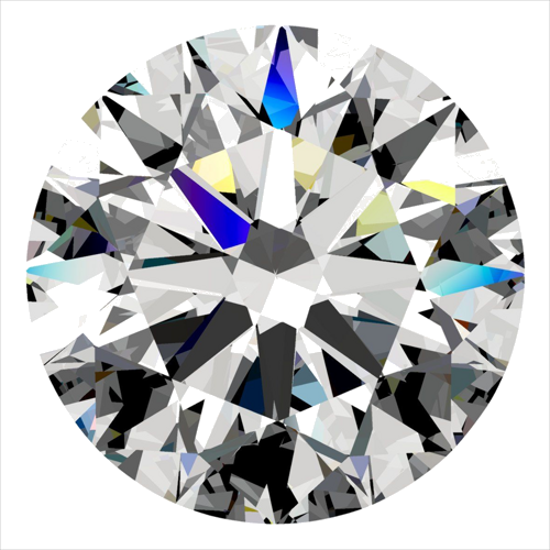 0.52 carat H-SI1 Excellent cut Natūralus Round Deimantas (1)
