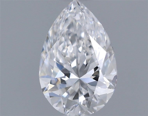 0.42 carat D-VVS2 Natūralus Pear Deimantas (1)