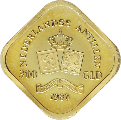 300 Gulden Juliana 1980 Холандия златна монета (2)