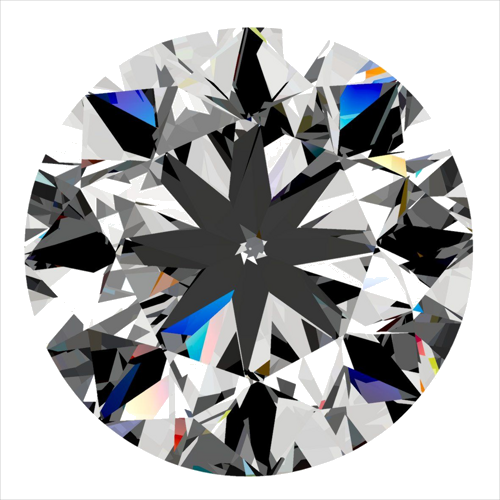 0.3 carat G-VS2 GD cut Natūralus Round Deimantas (1)