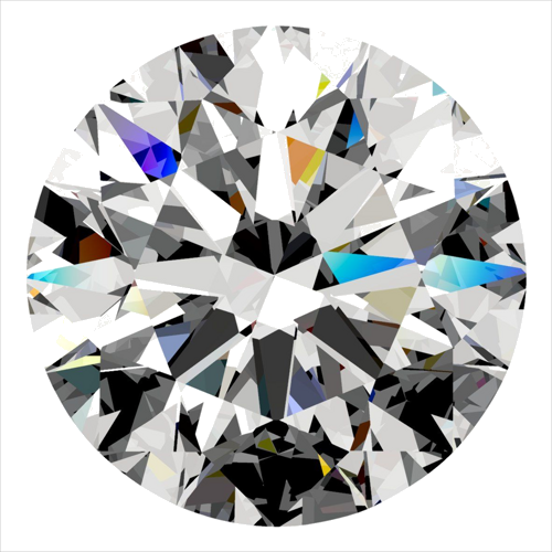 0.39 carat F-VS1 Excellent cut Natūralus Round Deimantas (1)