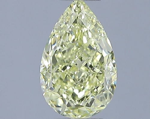 1.0 carat Fancy Yellow-SI2 Natūralus Pear Deimantas (1)