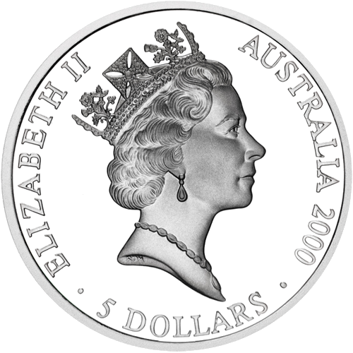 2000 Sidnėjaus Olimpiada Sapnų festivalis Australija sidabrinė moneta (2)