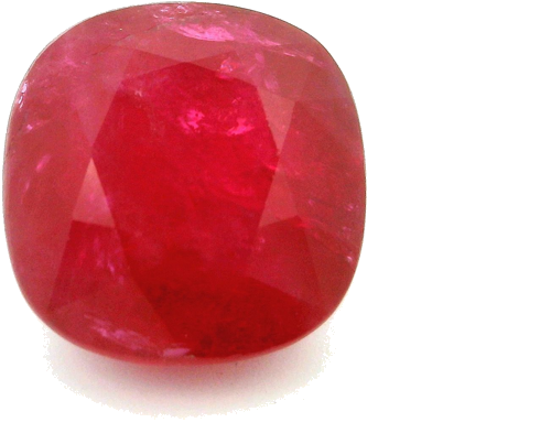 9.16 carat RED Cushion Rubinas (1)