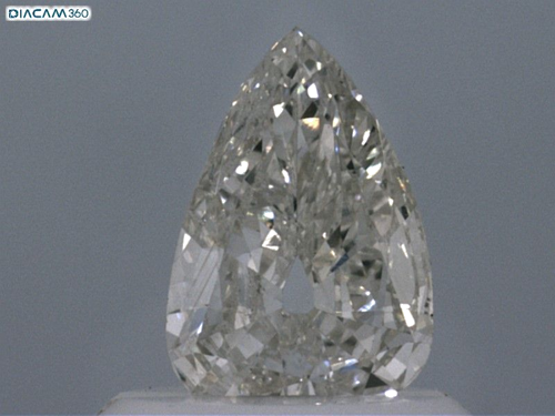 0.45 carat H-VS2 Natūralus Pear Deimantas (1)