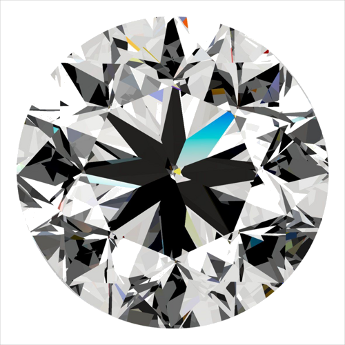 0.5 carat D-SI1 GD cut Natūralus Round Deimantas (1)