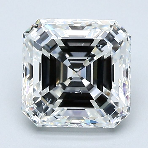 2.01 carat E-SI1 Natūralus Asscher Deimantas (1)