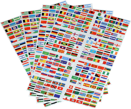 World countries Flags stickers (1)
