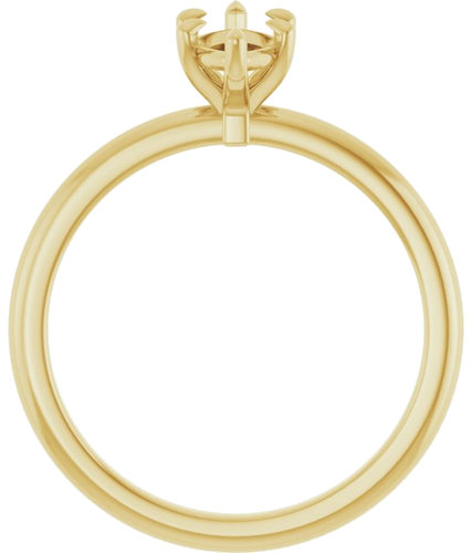 Sužadėtuvių Žiedas „Claw-Prong“ 14k yellow gold Marquise 9mm x 4.5mm (2)