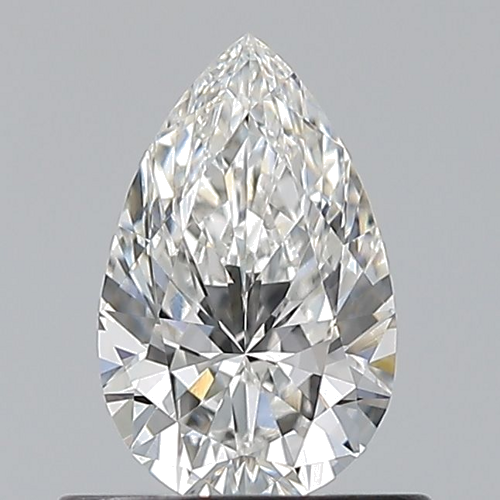 0.6 carat F-VVS1 Natūralus Pear Deimantas (1)