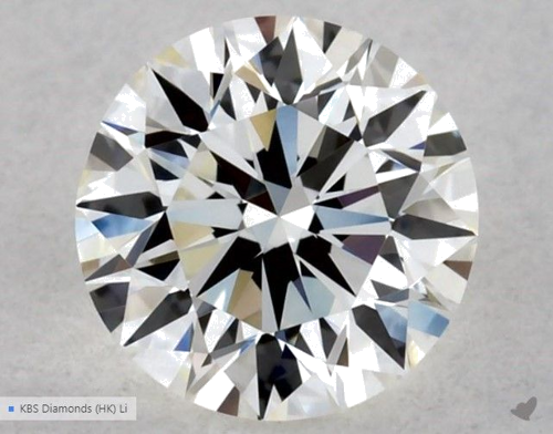 0.5 carat H-VVS2 Excellent cut Natūralus Round Deimantas (1)