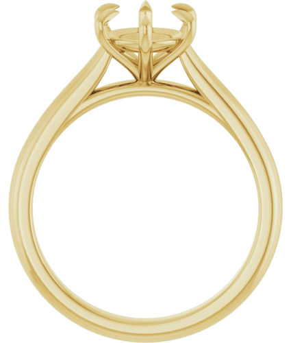 Sužadėtuvių Žiedas „Claw-Prong“ 14k yellow gold Oval 9mm x 7mm (2)