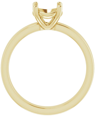 Sužadėtuvių Žiedas „Solitaire“ 585 Geltonojo Aukso Round 7mm (2)