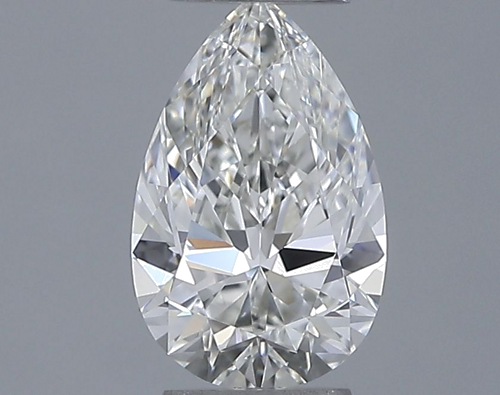 0.65 carat H-IF Natūralus Pear Deimantas (1)